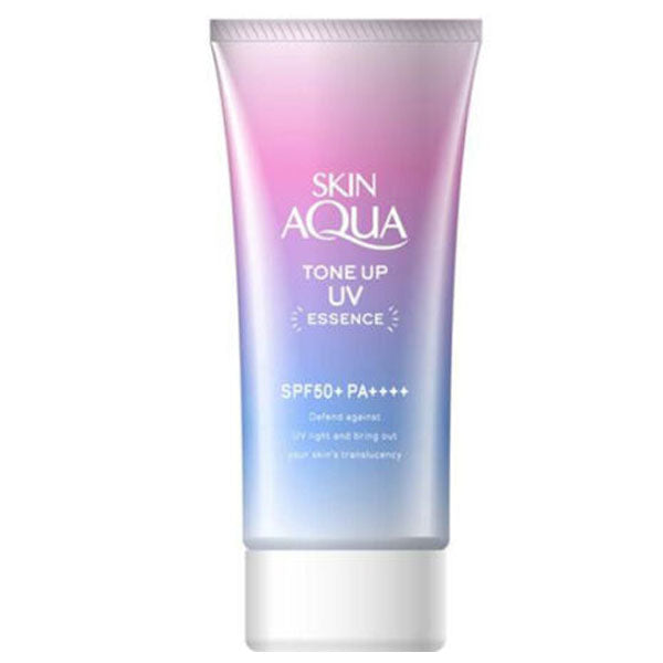 Rohto Skin AQUA Tone Up UV Essence Sunscreen 80g SPF 50+ PA++++ From Japan