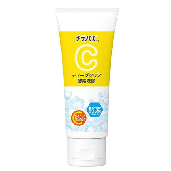 Rohto Mentholatum MELANO CC Japan Whiten Deep Clear Pore Enzyme Face Wash 130g