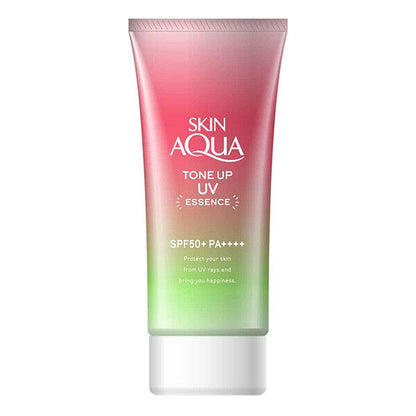 Rohto Skin AQUA Tone Up UV Essence Sunscreen 80g SPF 50+ PA++++ From Japan